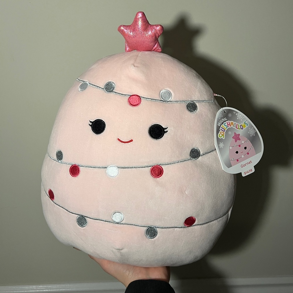 Garnet the Pink Christmas Tree Squishmallow 💞